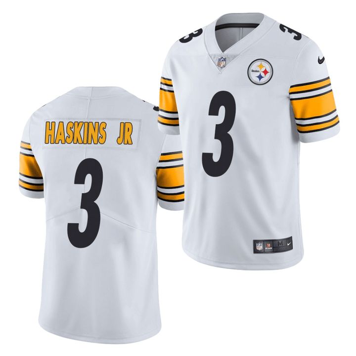 Men Pittsburgh Steelers #3 Dwayne Haskins jr Nike White Vapor Limited NFL Jersey